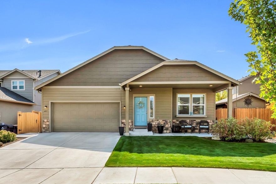 Immaculate home within minutes of the Old Mill, Downtown, and Kiwanis park. This home has been exceptionally maintained, featuring stone surround gas fireplace, Hickory engineered hardwood, and ample kitchen counter space. The two-car garage has been extended by 4ft for extra storage or toys. Spacious master with a tiled walk-in shower, dual vanity, & oversized closet. California redwood fencing and a hardscaped side yard/patio area with raised planters.