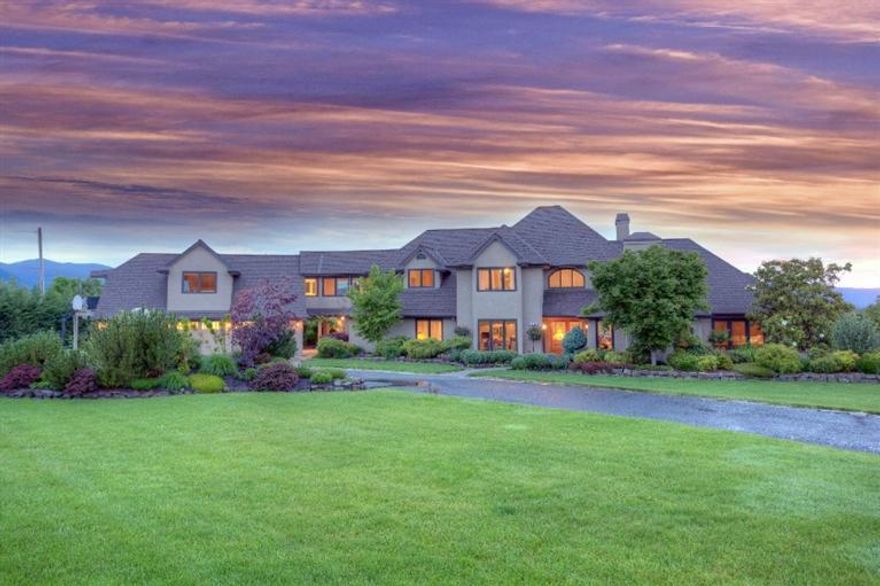 One of a kind East Medford luxury home. Escape into the backyard and enjoy the exquisite outdoor gardens and living areas. After you've relaxed pool side, jump into the salt water lap pool or unwind further into the hot tub. The western valley views are truly spectacular anytime day or night. This gem is located just minutes from Rogue Regional Medical Center yet offers end of the road privacy with a country feel. Hard to find level/gently rolling acreage with a 4 stall horse barn, fully equipped with hot water, telephone, power and care station. The gorgeous interior offers 5 bedrooms, 4 bathrooms and 5295 square feel of living space on almost 3 irrigated acres. The depth of upgrades is astounding. Some include custom Marvin casement windows, subzero refrigerator, Wolf range, 2 Asko dishwashers, 3 garbage disposals and 3 sinks. There is an extensive list of amenities upon request. Come tour one of Southern Oregon's finest properties today!