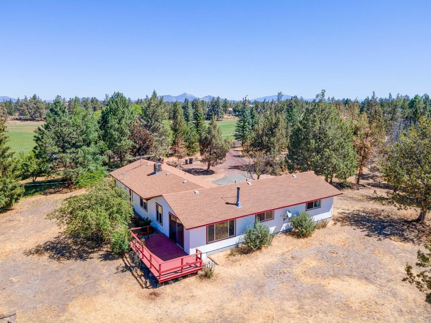 Nice little Ranch or Hobby Farm Property on 4.55 acres of land with 2.69 acres of COID Irrigation rights. Solid 1974 3 Bed 2 Bath home that needs some updating and is located in the desirable West side of Redmond. This property has great potential. Well was deepened in 2007 to 425 ft and has a 50gpm flow rate.

During the locating and pumping of the septic tank it became apparent that the tank is original metal and needs to be replaced due to deterioration.