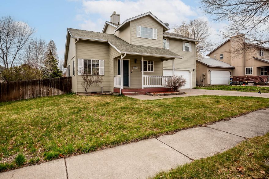 FANTASTIC SW FAMILY HOME CLOSE TO OLD MILL DISTRICT! 3 BEDROOMS 2.5 BATHS HUGE BACKYARD FOR THE KIDS AND ANIMALS WITH A LARGE DECK FOR BBQ EVENINGS TO BE ABLE TO ENJOY THE BEST BEND LIVING CAN BRING! VAULTED CEILINGS IN THE COMBO LIVING ROOM & DINING, FLOWS INTO THE KITCHEN WITH TILE COUNTERTOPS AND APPLIANCES INCLUDED. UPSTAIRS IS PRIMARY BEDROOM WITH VAULTS, BATH AND NICE WALK IN CLOSET AND OTHER 2 BEDROOMS AND FULL BATH. HOME COULD USE A LITTLE TLC HERE AND THERE STARTING WITH PAINTING THOSE COLORS OFF THE GARAGE WALLS :-)