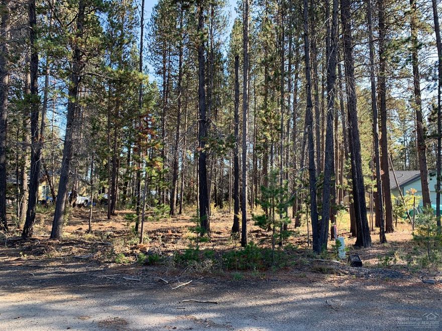 Paritally cleared and ready to build lot in year round Central Oregon area paradise. Minutes from the Big Deschutes boat launch, campground, and Cascade Lakes Highway where recreation opportunities abound. Located on a paved street with community water and septic approved.