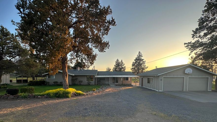 Welcome to your own beautiful oasis with mountain views and mature landscaping! This charming home sits on a flat, usable lot, offering a perfect blend of nature and comfort. The landscaping is native to Central Oregon, attracting deer and other wildlife, making every day feel like a nature retreat. Step inside to find an updated kitchen featuring Hickory cabinets with a lazy Susan, pullout drawers, a kitchen garage, and plenty of storage space for all your culinary needs. The large great room and family room, along with a formal dining room, provide ample space for entertaining or relaxing with loved ones. Enjoy the original hardwood floors that add classic elegance. Picture-perfect sunsets and Cascade mountain views can be seen from many rooms in this stunning home. The oversized double car garage is insulated and finished, offering additional storage or workspace. This home offers tranquility and modern comfort. 
Plumbing has been totally updated under house with ABS drains & PEX