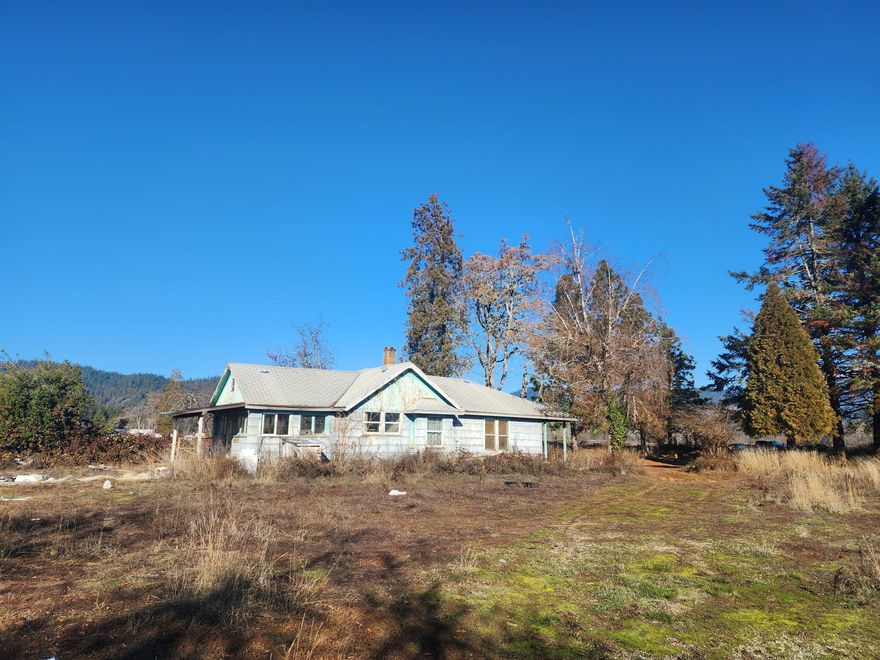 Handyman Special! Great bones with character. Needs someone to put love into it. Beautiful setting on 1 level acre. 576 square foot Detached Work Shop. Renovate this home and create your own piece of paradise!