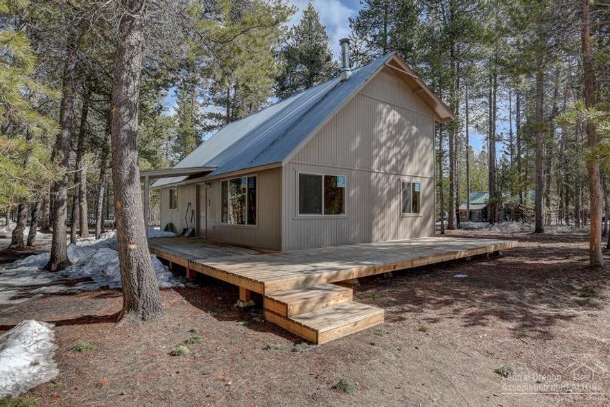 Privacy & Space are the hallmarks of this updated turnkey home in the heart of Central Oregon. Home sits on double sized lot & has been renovated throughout. Multiple outbuilding / hunters cabins provide abundant storage or hobby space. Great central location just off Burgess Rd and less than 1.5 miles to the Corner Store and within 30 min to all things outdoors. 2-Bed, 2 Bath with loft space and wrap around front and side deck. New Kitchen complete w full appliance package + Washer/Dryer. ALL NEW flooring, paint, exterior windows, front & interior doors, & wood stove See Feature Sheet for all improvements.