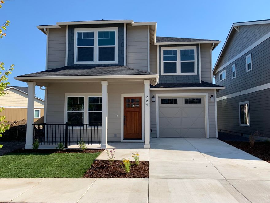 This gorgeous new home in the Clearview development backs to a 1/2 acre park and adjoins an additional open space. The downstairs features a great room
design and the kitchen is a cook's dream. The master bedroom has a forever view of the surrounding mountains from Roxy Ann to Grizzly peak. Clearview in Talent is a walk-able community with shops and restaurants close-by and yet is also just minutes by car to downtown Ashland and Medford. The Bear Creek Greenway is only a block north with access to the bike path from Ashland to Central Point. With brand new high quality construction this home is worry-free with new appliances and fixtures. Come see it today!