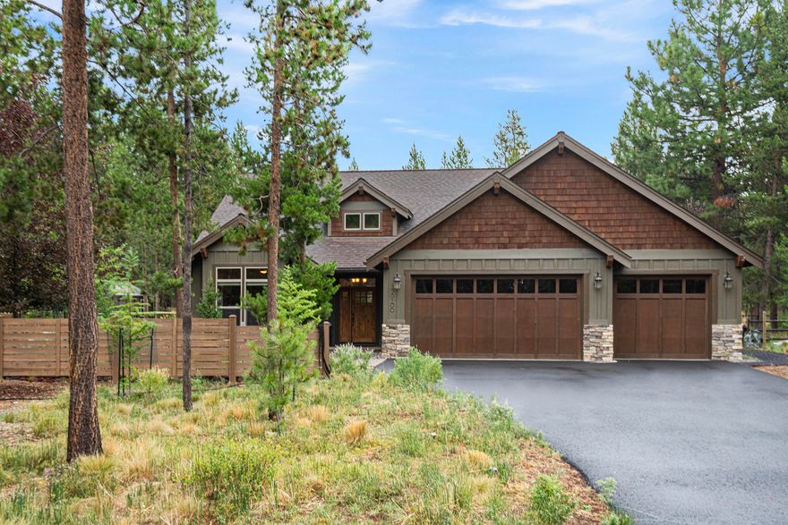 Just like new, this custom-built home backs to Vandevert Ranch's private lands. A single-level property with 3 bedrooms plus a den/4th bedroom & 3-car garage. The open floor plan, with vaulted ceilings in the great room let the natural light in.  The spacious kitchen features a large island, granite counters, stainless appliances, plenty of cabinet space and a much desired walk-in pantry.  The oversized primary suite has a walk-in closet, double vanity, tile shower, soaking tub and outside access to the private back yard, where the true pride of ownership shows. As you walk around the yard, you will find a water-wise, easy to maintain native garden.  The location grants you easy access to the Deschutes River, High Cascade Lakes, Mt Bachelor and Sunriver Resort. Whether you ski/snowboard, kayak, mountain bike or like to read a book in the tranquil back yard, this home offers all of it and more. The setting is exactly what you wish for in Central Oregon