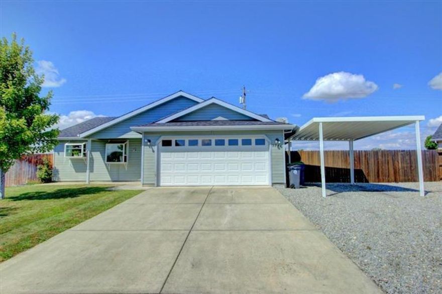 Adorable move in ready home with additional covered parking plus RV space, located on a quite cul-de-sac. This home has been well maintained and offers an open floor plan, custom accent walls good size bedrooms and storage through out. Backyard has two access gates and is an open canvas! Pre wired for hot tub all it needs is your imagination to get it entertainment ready. This is a great opportunity for first time home buyer or investor.