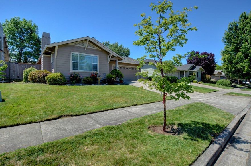 You will love this comfortable,three bedroom, two bath well designed Mahar home with vaulted ceilings, skylights and plenty of windows giving this home a light and spacious feel. Conveniently located in the desirable Larson Creek neighborhood close to amenities and medical services. Easy care and established landscape with in ground sprinkler system. Enjoy the best of both worlds with this little gem nestled in the heart of convenience. This well cared for residence is move in ready, come make this your comfy home.