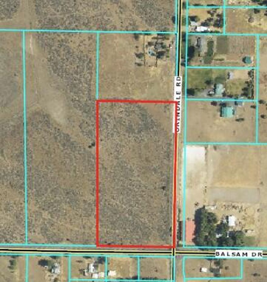 Invest to build today or invest to hold for development. Balsam and Orindale are both zoned for future development with City utilities. Preliminary subdivision plans available (The Meadowlands) with SF lots OR use this level 9 + acre parcel to carve out and design your own special vision. Owner will carry and two 12 acre contiguous parcels are also available at this time.  Call the listing agent for previous plans and preliminary engineering. $695,000 for all 34 acres.