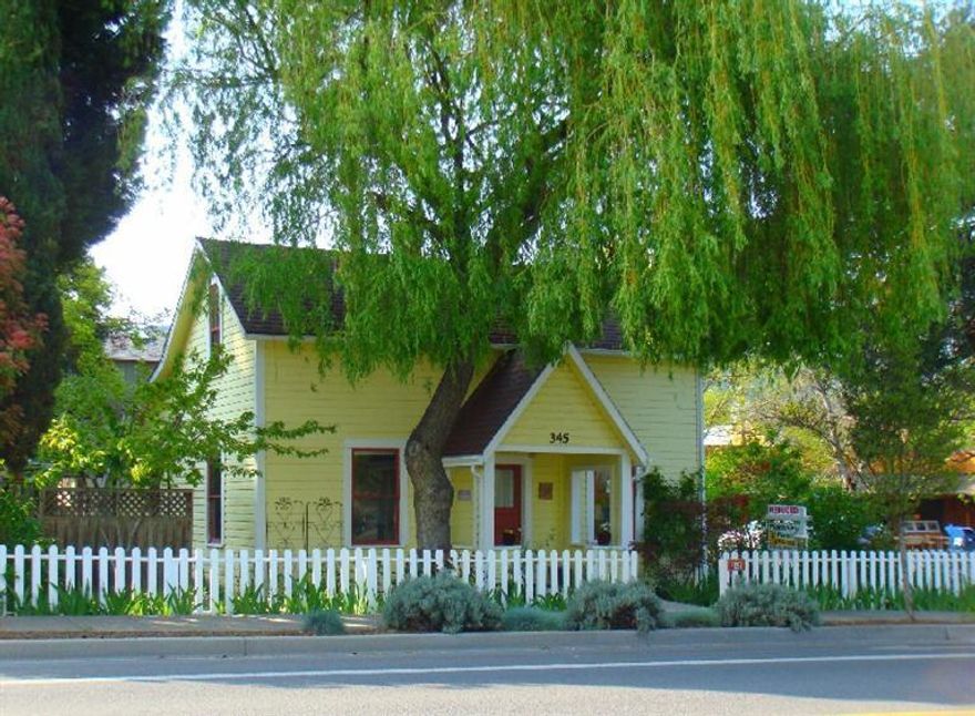 Historic Home! Historic Core Location! Modern Updates & Conveniences! The Hockenjos Fick House, circa 1878 is a charming 4 bd, 1 bth 1917 sq.ft. farm house that has been extensively remodeled and updated to offer all the period feel w/ modern living. Care has been put in to the restoration from the original floors to the original windows. Comfortable kitchen offers granite counters, new cabinets, recessed lighting & all new appliances. This home offers the comforts of a new heat pump w/ forced air & added insulation to floors & ceilings. Extra living space has cozy feel w/ the Jotel gas stove. Old pantry would make a great conversion to a future 2nd bath. Quaint easy care yard is fully landscaped w/ enclosed gazebo on private patio area, fruit trees, a giant Sequoia & numerous flowers & ground cover surrounded by a white picket fence. Attached garage w/ extra off street parking adds to the convenience of living in the hub of this sought after little town. Commercial/Residential Zoned!