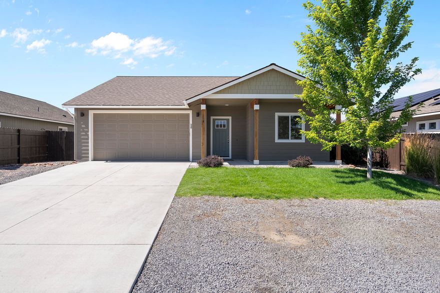 This Culver home is clean, well maintained and in near perfect condition. Home has an open floor plan extra wide hallway, and 9-foot ceilings the primary bedroom is separate from the two other bedrooms. Stay cool in the summer in this beautiful home with central air via a heat pump. Home offers a large, fenced backyard that can be accessed from the canal easement in back of the home. Park inside year-round in a finished, attached finished double car garage. Plenty of room for your hobbies in a large shed that has power to it! Close to Culver City Park, Schools, and Lake Billy Chinook. Easy access to HWY 97 and a short drive to Madras, Redmond, Prineville and Bend.