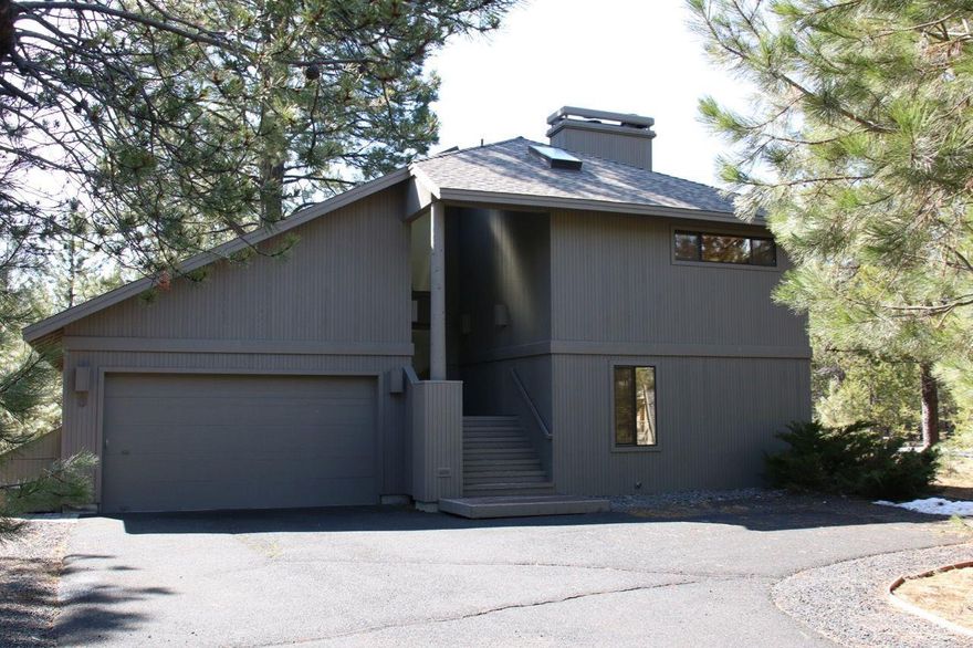 Quality Sun Forest build home in quiet, central Sunriver location. Open floor plan, 3 bedroom/bath suites with additional half bath, 2 separate living areas, two large decks with filtered Mt. Bachelor view, high clearance 2 car garage, 3 year old hot tub, gas water heater. Half mile, clost to SHARC, assessment fully paid. All furnishings, furniture and appliances, selected by local well known interior designer, are included.