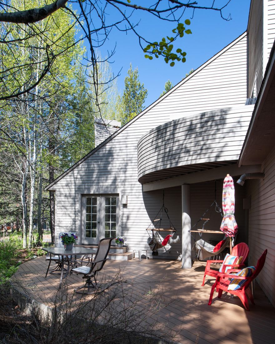 Beautifully crafted James Rozewski custom home on desirable Aspen Lane Sunriver. Skylights placed for an abundance of natural light throughout the home. 2 Master (upstairs) suites with loft area. Main Master has a remodeled bath with tile shower and jetted tub. Upper deck off of suite is perfect for morning cup of coffee. Great room enjoys a gas fireplace. Kitchen features a 5 burner gas cook top surrounded by tile counter tops and plenty of cabinets. Utility room just off of 3 car garage. Owner is a local wood work artist and 2 bays are currently set up as a workshop,