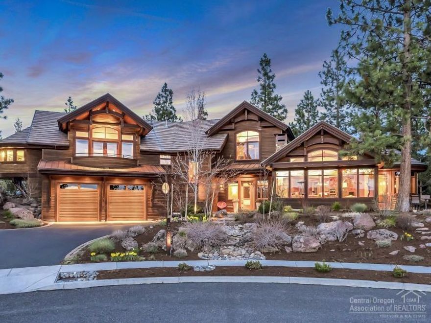 Cascade Mountain Range and Easterly Views! Nearly half acre private estate perched on the western slope of Overturf Butte. Located at the back of a private cul-de-sac on the west side of Bend. Low maintenance native landscaping features a one of a kind water feature. The detailed craftsmanship and luxury finishes compliment the thoughtful open, great room floor plan. This beautiful home includes bamboo flooring, stainless appliances and access to a private outdoor living/dining area. 3 car garage. Spotless!