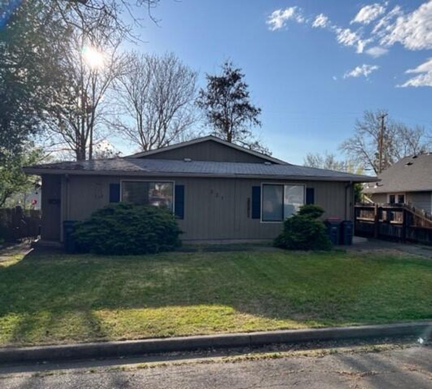 Excellent opportunity to own this single level duplex on the East side of town. Unit B has recently been updated with newer paint, countertops, and upgraded flooring througout. Ceiling fans in the bedrooms and living area have been added for comfort.  Central heat and AC. These 2 bedrooms and 1 bath units offer a nice floor plan and include indoor utility hook-ups. Storage building available out back with designated tenant parking. Great option to live in one side and receive steady income from Unit A next door. Convenient location with nearby schools, shopping, restuarants, and transportation.