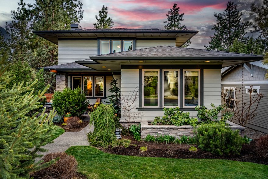 Beautiful and well designed, this 3 bedroom 3 full bath home is located in the highly desirable neighborhood of Northwest Crossing. This stunning home welcomes you with a lovely patio, with built in seating and a gas fire pit to enjoy. As you enter, you will recognize the quality workmanship in this timeless home. You will find one bedroom on the main, that could be used as a den or office, with an adjacent full bathroom. As you walk into the great room your eyes will be drawn to the hardwood floors, wood beams, beautiful built ins and stunning fireplace. The kitchen is spacious and bright, featuring stylish cabinets with contemporary lines. The dining area transitions perfectly from the double glass doors to the spacious patio, providing you with fantastic outdoor living space. The second level includes the primary bedroom suite with luxurious soaking tub and a 3rd bedroom with attached full bathroom. This is a perfect home for those who love the walking lifestyle to parks and cafes!