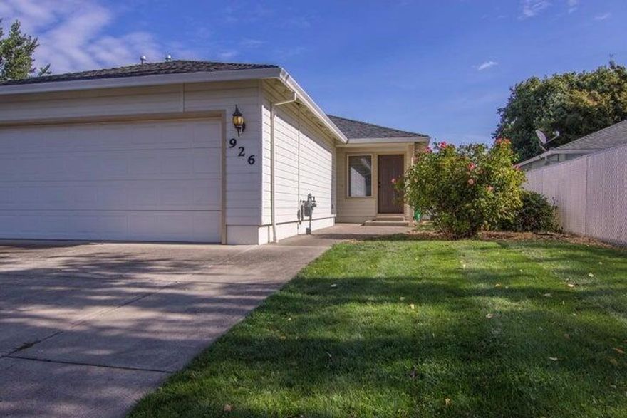 Cute and cozy home for sale in Central Point. Tastefully updated throughout, this single-level home offers two large bedrooms and two full bathrooms. Two-car garage and off-street parking, with a gated side yard with room for your toys. Plus a nice-sized fully-fenced private back yard, all on sprinklers. This home is turn-key and ready for its new owners!