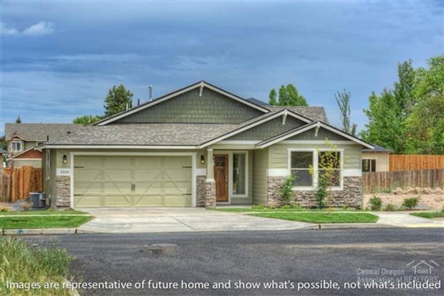 MonteVista Homes presents the Crimson. This home has an open great room, formal dining room and an added bonus as the entry to the hall bath and second bedroom can be made private allowing for a second master suite. Located in Eagle's Landing, it's less than 1 mile from St. Charles Medical Center. Call broker to view model home today.