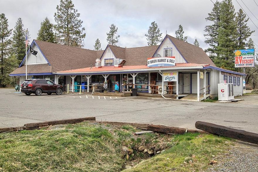 Here's your rare opportunity to own a piece of local historyand great income producing property to boot! The historic O'Brien General Store and Post Office is a part of local history, built in 1930, this 3.07 acre lot features a full service market and Deli, functional gas station w/covered pumps & 6000 gallon above ground storage tank, 2 bedroom apartment upstairs (currently used as an office space but you could live here & work at the store below), railway caboose (previously rented), detached public rest rooms & deck/eating area + a large pond. All this AND a government lease to the U.S. Post Office = steady monthly income. The only source in O'Brien (& first real stop in Oregon for those traveling north out of California) for food, supplies & gasoline. Includes room to expand! Great potential for add'l commercial development, w/approx. 35,000 s/f of flat & mostly cleared land (buyer to do own due diligence). Established long-term income, plus lease income, and room to grow! 