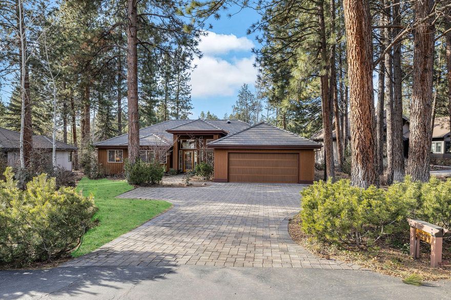 Nestled in Broken Top, Bend's premier gated golf community, this enchanting single-level home presents a blend of warmth & sophistication. The heart of the home is a spacious great room that transitions gracefully into a well-appointed kitchen, formal dining area, & cozy breakfast nook, all overlooking the lush backyard. The serene primary suite offers a private escape w/ access to a secluded patio, perfect for quiet mornings. Opposite, a sizable junior suite adds comfort & privacy, ideally positioned for tranquility. Additionally, this home boasts two guest rooms, one of which is currently configured as an office, offering views of the tranquil front yard. With its thoughtful layout & high-quality finishes, this home exemplifies peaceful, luxury living in one of Bend's most sought-after golf course communities. Enjoy dining at Broken Top Clubhouse, nearby slopes of Mt Bachelor, Deschutes River & Downtown Bend. Optional Club mbrshp inc. golf, tennis pickle ball, pool & fitness center.