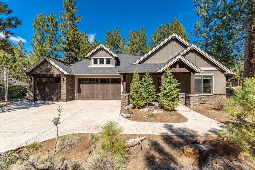 Introducing your dream home in the Awbrey Glen neighborhood of Bend, Oregon—a stunning, turn-key, 2013 custom-built home on a generous .42 acre lot. Spanning 2550 sq ft, this beautifully finished and lightly lived-in home showcases top-quality craftsmanship. Nestled within a vibrant gated community, this home offers access to tennis courts, walking paths, and a playground. Enhance your lifestyle further with an optional membership that includes access to an exquisite golf course, swimming pool, and fitness center, all located at the heart of Bend. Inside, you'll love the open floor plan that features a spacious living/family room with engineered hardwood floors and a beautifully designed gas fireplace. The kitchen is a culinary dream, equipped with stainless steel appliances, custom cabinetry, and granite countertops. Step outside to entertain on the covered patio, offering tranquil views of the fairway.