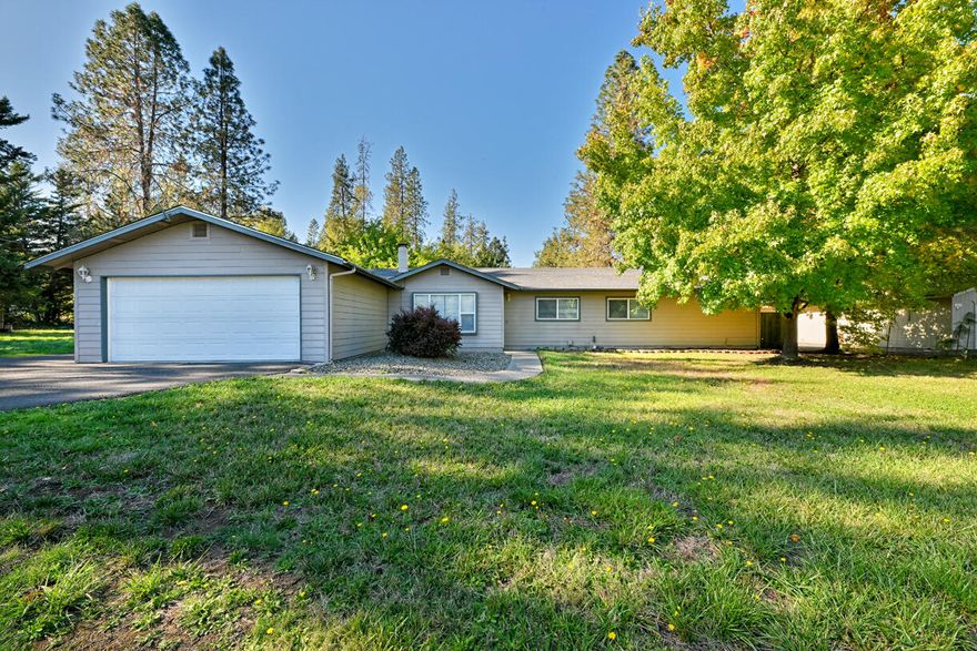 Amazing opportunity in beautiful Jerome Prairie! Perfect for multi-generational living, investors, or anyone seeking extra rental income or a private guest suite. Situated on nearly a full acre, this property offers a total of  2,011 approx. sqft across two separate living spaces.
The main home features 3 bedrooms, 2 baths, and 1,381 approx. sq. ft. of comfortable living space with large windows throughout, a cozy wood-burning fireplace, and sliding glass doors that open to a fenced back patio. The spacious primary suite includes dual vanities and a tub/shower combo. 
The second unit offers 1 bedroom, 1 bath, and 636 approx. sq. ft. with its own private entrance. Enjoy a generous sized bedroom with multiple closets, kitchen and laundry hookups.
Outside, you'll find a detached garage plus multiple outbuildings for even more storage. The property is level, landscaped, and ready to enjoy.
Don't miss this rare opportunity — a versatile property with endless possibilities!