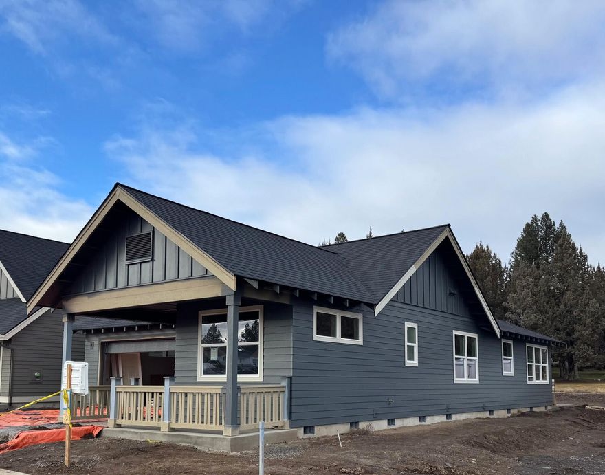 This beautiful single level home offers easy living with style and no HOA fees. Located in Countryside, this light and bright single-level home features a spacious kitchen and dining area, open great room with a modern gas fireplace, and a private primary suite plus two additional bedrooms. The kitchen boasts sleek shaker style cabinets, solid-surface counters, tile backsplash, quartz island, and stainless steel appliances. Durable laminate flooring runs throughout the main living areas, baths, and utility room. The primary suite includes a dual vanity, tile shower, and walk-in closet. Great room slider opens to a covered patio for easy outdoor living. A ductless system provides year-round heating and cooling. Upgrades include full landscaping, and cedar fencing. Listing Agent is related to Seller.