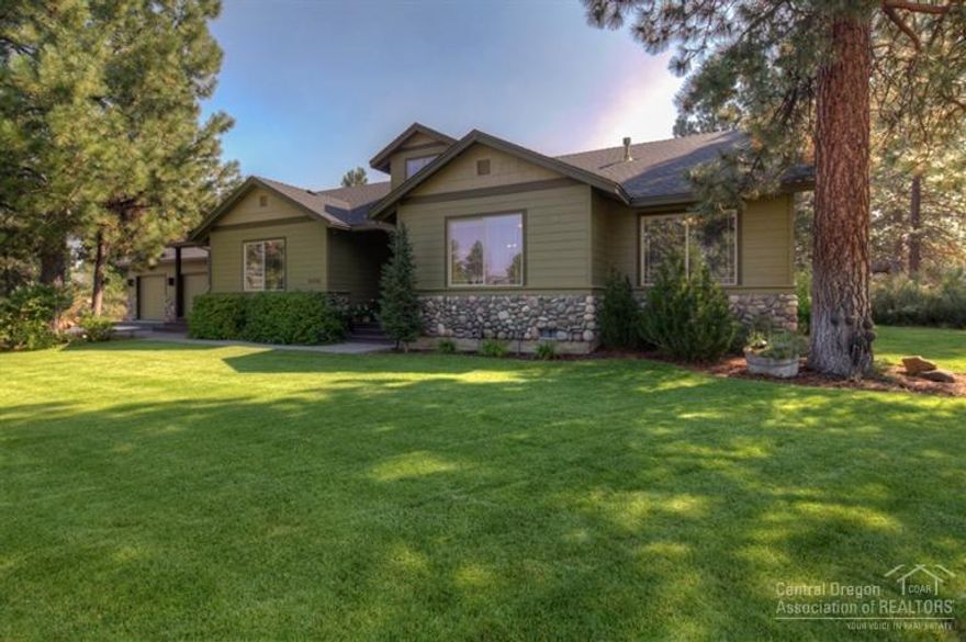 Quiet, peaceful relaxation awaits in this well-loved home in desirable Sunset View Estates! A rare combination of single level home, 3 car garage, and small acreage is not to be missed. The great room design with large kitchen is perfect for entertaining, the master suite is a perfect retreat. Huge patio area with hot tub invites you to enjoy your natural surroundings. Bordered by 7 acres of open space. Quality craftsmanship and materials, lovingly maintained, now ready for you and your next chapter!