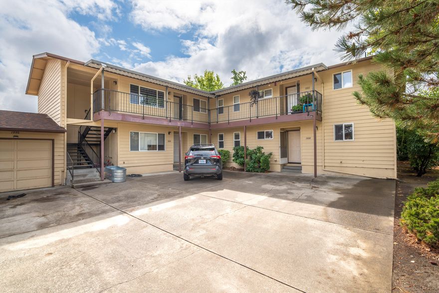 Great investment opportunity with this well  maintained 4 plex in great area! Close to shopping, medical and schools, these units each have 2 bedrooms and 1 1/2 baths plus a private balcony or patio and separate one car garage.  With long term tenants this property is a must see for investors and great property for a 1031 exchange.