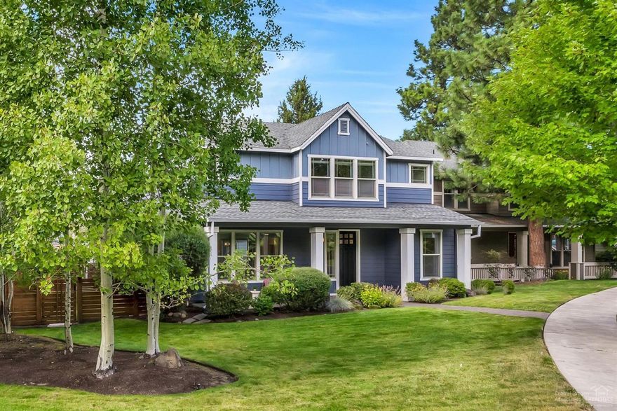 Its all about the location! The Heart of NW Bend near Downtown, Phil's Trail Head, Schools, Shopping, Restaurants, Downtown and the Deschutes River. The gorgeous home is located in the Skyliner Summit overlooking the Sandalwood Loop Park from the front and features an incredible private oasis in the back. Full fenced backyard with a huge Deck, Hot Tub, Raised Planter Beds and a custom firepit surrounded by mature ponderosa Pines and Aspens. Light and bright open great room floor plan with gas fireplace, Island kitchen and large bedrooms. 4 bedrooms or 3 bedrooms plus large office.