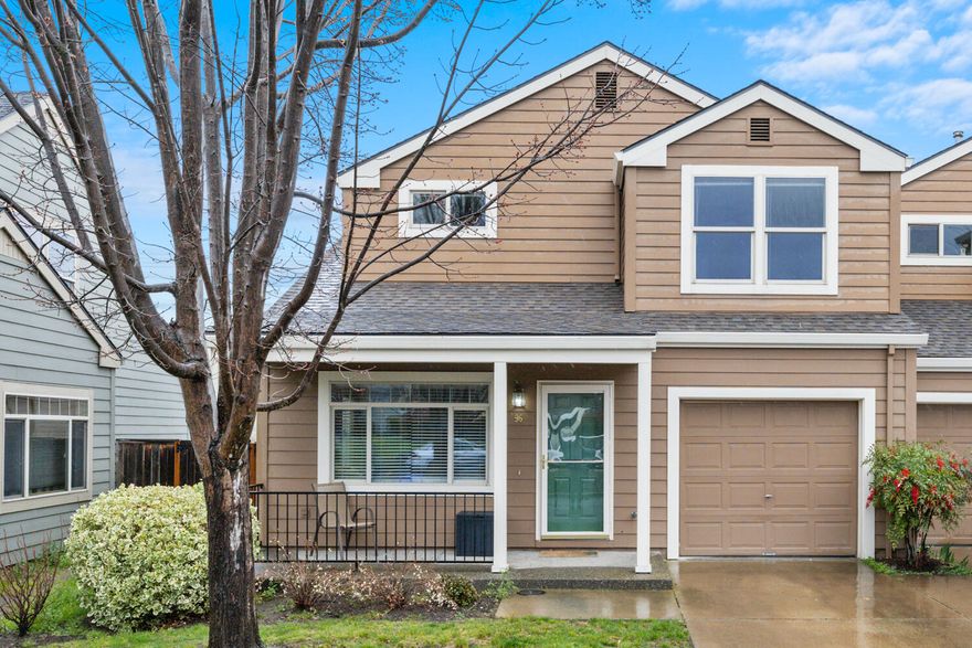 You'll love this spacious and well-maintained South Ashland home, located in the desirable Chautauqua Trace neighborhood. Recent upgrades include beautiful engineered hardwood floors downstairs and berber carpet upstairs. Downstairs rooms enjoy a nice separation of space, with the living room in front, and a kitchen and eating area plus bonus room, perfect as a dining room, home office, or family room. Three bedrooms upstairs plus a central landing space suitable for storage or a small desk. The primary bedroom with en suite bath has views of the South hills. Other bedrooms showcase mountain views. Conveniently close to the YMCA, shopping, bike path, and public transportation. HOA covers landscaping in the front and the gorgeous subdivision common areas. Private fully fenced back yard with patio and decomposed granite for convenience. All appliances come with the home. Fridge new in 2020; washer new in 2021. Additional storage space under staircase. Finished single car garage.