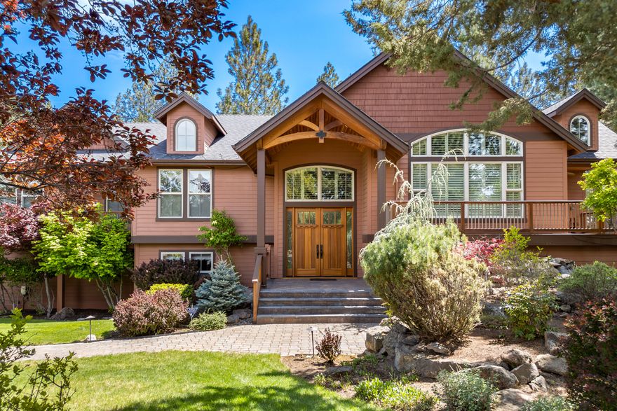 Don't delay setting up your tour of this beautiful home in the park-like setting of Awbrey Glenn Community. Enter through the Mahogany front doors and discover timeless finishes in a multitude of living spaces inside and out.  Beautiful hickory hardwoods flow through the main level. A gourmet kitchen features all you'd expect in a home of this quality. Stunning spacious primary suite with a luxury spa-like bathroom.  The second bedroom and full bath are also on the main level. There is 3rd bedroom or flex space on the main level.  The lower level has cozy, relaxing areas with more bedrooms, another full bathroom, and a bonus recreation room with built-in cabinets. Home is topped off with plenty of lower-level bonus storage areas, a large garage