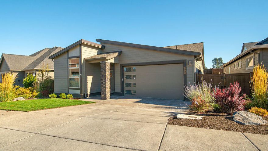 Single level beauty located in the desirable community, The Bridges.  With its distinct & popular sled roof exterior design, the Wagner floor plan offers spacious open concept living with 3 bedrooms & 3 full bathrooms.  The third bedroom has a vaulted ceiling can easily be used as an office or bedroom with its own bathroom. The home is light & bright with transom windows throughout the dining room and great room. There is added natural light in the kitchen with under cabinet windows, a signature feature of Pahlisch Homes. The kitchen & bathrooms are finished with quartz counters & white painted cabinets. In addition to the dining area, you can entertain guests around a large kitchen island that seats 4, plenty of room for friends & family. A truly welcoming home in a beautiful community with a long list of amenities: pool, clubhouse, fitness center, sport courts and more. And if that is not enough, you can enjoy the new 37 acre Alpenglow Park coming soon a few blocks away.