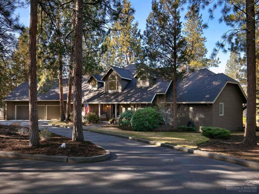 The many features of this incredible Awbrey Butte home offer a variety of options. The suite by the kitchen, complete with a fireplace & ensuite bath, could be an in-law space, a second master suite or awesome family room. The huge kitchen has an island to seat 8. The Cascade mountain views invite you to entertain year round inside or out. The 1.42 acre lot offers the privacy everyone wants. Extra cars? The 3-car garage & circular driveway fit the need. This house has it all & only minutes to downtown Bend.