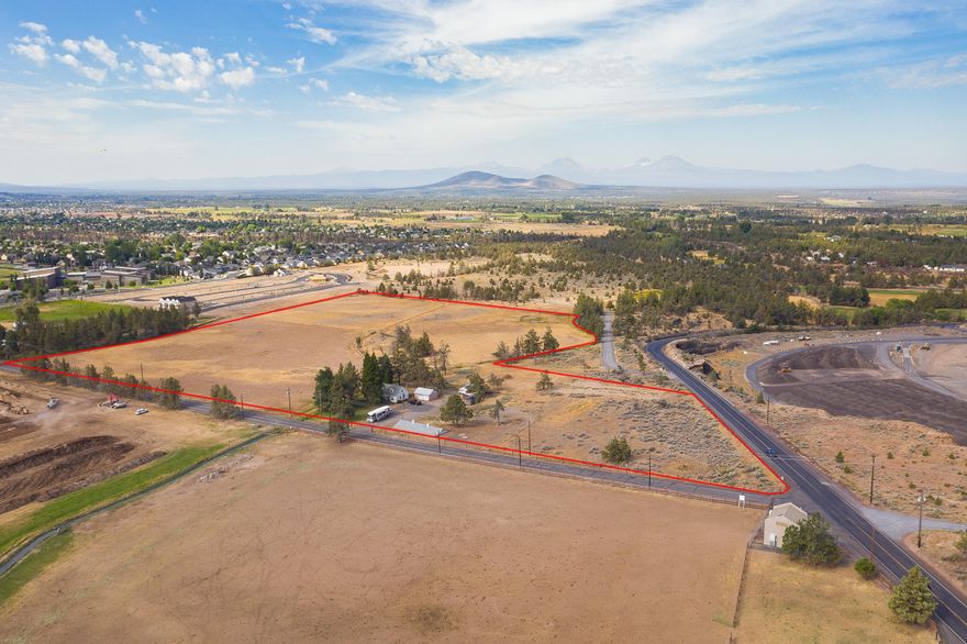 Prime location for this 19.23 Acre Residential Development Opportunity. This property is located in the UH10 holding zone, there are active subdivisions being developed around this land to the East, West and South of this parcel. Property offers great views of the Cascade Mountains as well as views to the East of the Buttes and Smith Rock. Bordered by two paved roads, 10th Street and Pershall Way. Close to the Dry Canyon Trails,
Hospital/Medical facilities/ Shopping. Near Tom McCall Grade School and Elton Gregory Middle school. Redmond Oregon is the HUB of Central Oregon, central to all recreational opportunities for all seasons in the area. Near Smith Rock State Park, The Deschutes River and close to public lands with trails with several lakes nearby. Located just 10 minutes from Redmond Municipal Airport.