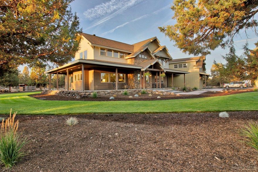 A unique property between Smith Rock and Lone Pine Valley. Unsurpassed space, tranquility and privacy and Smith Rock views throughout. Travertine, granite and light colors combine with wood, stone accents and plenty of windows for a bright craftsman feel. 10 KW solar& solar passive design mean great energy efficiency and the large shop is perfect for projects. Just minutes to Redmond and Terrebonne.