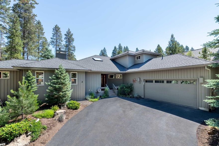 Exceptional Sunriver home with extensive mature landscaping that requires minimal maintenance. Serene setting in the backyards includes a water feature off the back deck. Never been a rental. All three bedrooms are downstairs. The primary bedroom is spacious with doors leading to the back deck & hot tub. The two other downstairs bedrooms share a jack & jill bathroom. An additional powder room downstairs as well. There is a large office & bonus room with a full bathroom upstairs. The upstairs addition was added in 2008 by Sun Forest Construction. Hardwood floors were installed by Exquisite Hardwood Floors. High end furniture package comes with this incredible home. This well cared for property is near the Sunriver Marketplace, the North-end grocery store, & Highway 97. SHARC paid in full. Sunriver is a 3,300 acre community with miles of Deschutes River frontage, world class tennis, 2 golf courses, water park, Nature Center, 40+ miles of paved walk/bike paths, horse stables & an airport.
