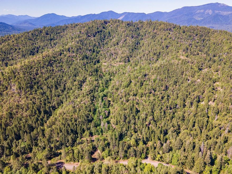 Opportunity awaits on this ±174-acre parcel in Southern Oregon, ideally located between Grants Pass and Medford, just north of Rogue River. With frontage on Sykes Creek Road, the property offers convenient access and a unique landscape featuring a high ridgeline, trails, and old roads for hiking and exploration. Sykes Creek touches a corner of the land, and wildlife including deer, bear, and turkey is abundant. Power runs along the road, and the property meets the minimum size requirement for a Large Tract Forest Dwelling in Jackson County. Whether you're seeking a private homesite or recreational getaway, this property offers endless potential. Buyer to perform due diligence with Jackson County regarding permitted uses.
