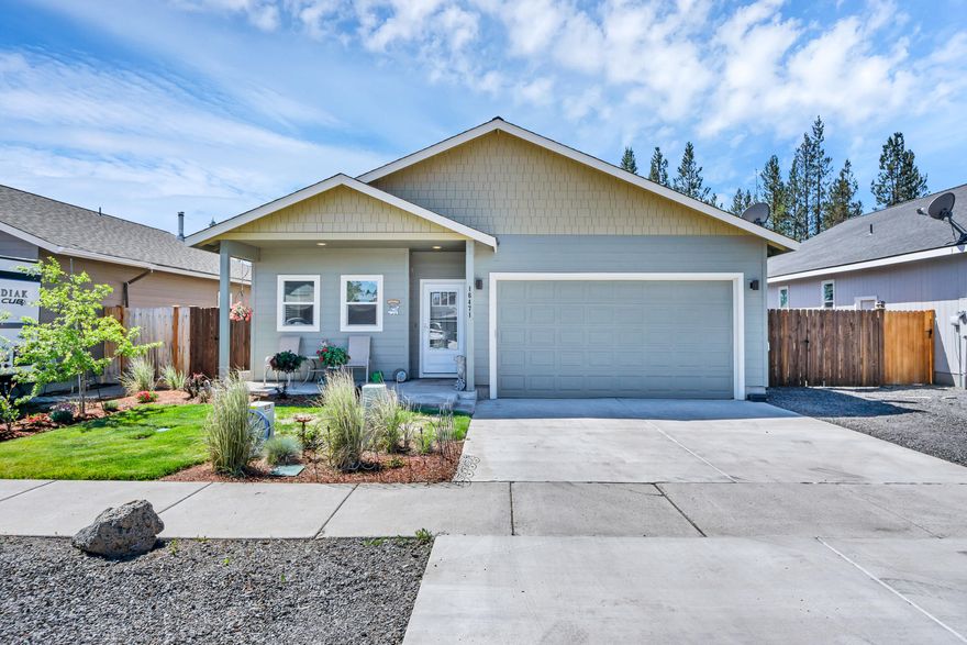 Cute modern bungalow on a quiet dead-end street with RV parking and easy access to all of your Central Oregon adventures! Open, inviting floorplan with clean, attractive finishes and master suite. The fenced back yard is easy to maintain and perfect for summer barbeques.
