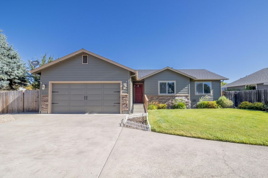 This beautifully maintained and very efficient single level home is waiting for its new owners! Located at the end of a quiet cul de sac, this 1179 square foot, 3 bedroom, 2 bath home is super clean, private and has an extensive list of recent major improvements including: updated roof (6-7 yrs old), new HVAC, new paint (4-5 yrs ago), and new flooring within the last few years. The backyard is private with a cozy concrete patio, and easy to keep beautiful with in-ground sprinklers, a bonus shed with power, and enough room for RV parking!  This property is just minutes from shopping, schools, and parks! Whether you're looking for your first home, a great place to retire, or anything in between, this home checks all the boxes! Call for your tour today!