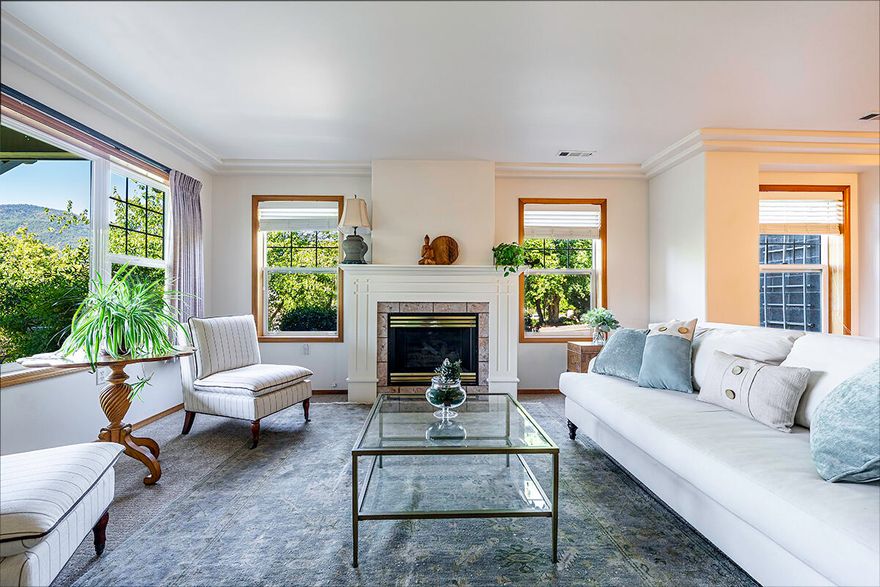 OWNER MAY  CARRY LOAN. Immaculate single-level 2-bed, 2-bath condo tucked away in a private setting in the heart of Mountain Meadows—Ashland's premier 55+ community. Inside, enjoy an open-concept design highlighted by style and comfort, with abundant natural light. The main living areas are open and inviting. The spacious kitchen is a standout with generous counter space, crisp white cabinets, light-filled ambiance, and a large walk-in pantry. The primary suite features a walk-in closet and en-suite bath with walk-in shower. The 2nd bedroom and full guest bath offer flexibility for visitors or hobbies. Brand new carpeting adds a fresh touch. A welcoming front porch, landscaping, nice sized 1-car garage, and plentiful storage complete the picture. HOA covers exterior maintenance and landscaping. Inquire for our full community amenity list - including pool, fitness center & gourmet dining.