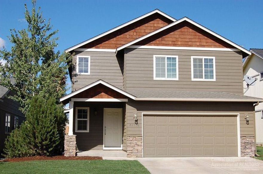 Easy care home and in a great central location to all Bend has to offer! Nice great room, kitchen and dining combo with gas fireplace and access to half bath, fenced backyard and garage. The upstairs includes an over-sized landing, think computer niche. Spacious master suite is located at rear of home with additional bedroom/bath near by. Convenient upstairs laundry, washer and dryer all ready in place! Nice tile floor updates in kitchen, dining and all baths. Turn key with all appliances and new A/C.