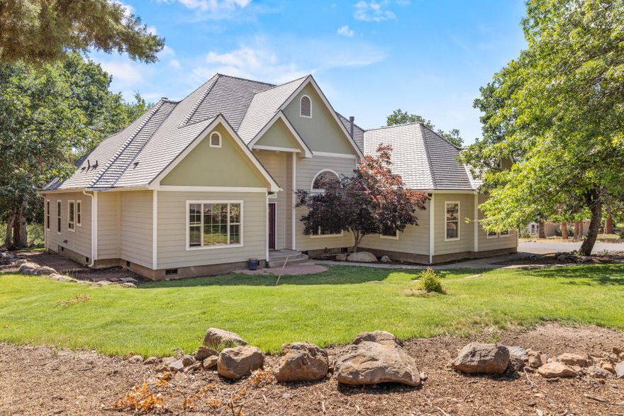 Charming Running Y Resort home in excellent condition! Located on a quiet cul-de-sac in a premier resort community, this beautifully maintained property features a durable 50-year slate roof and custom Amish-honed solid wood floors. The kitchen offers granite counters, stainless steel appliances, and a double oven, flowing into inviting living spaces with a cozy gas fireplace. Includes 3 bedrooms, an office, and a formal dining room—perfect for full-time living or a relaxing getaway. Enjoy golf, spa, dining, trails, and more!