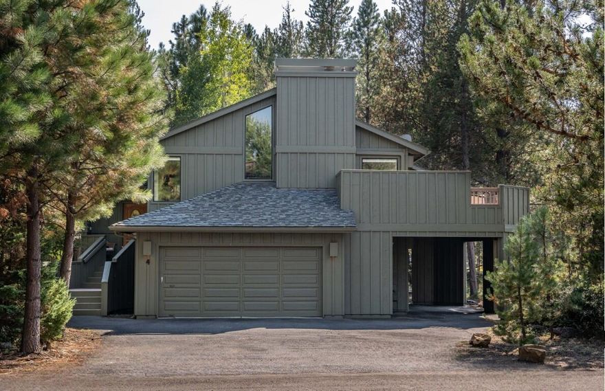Welcome to your Sunriver basecamp! Ideally located just a short walk or bike ride to Lake Aspen, SHARC, and The Village, this 4-bedroom, 3.5-bath home offers the perfect blend of comfort and room for everyone. The light-filled great room with a woodstove creates a welcoming gathering space, while the kitchen features granite counters, stainless steel appliances, and an island for effortless entertaining. The primary suite enjoys privacy upstairs, with 3 additional bedrooms, a family room, and sunroom on the lower level. Multiple composite decks provide inviting spaces to relax and enjoy the outdoors. Recent updates include new exterior paint (June 2025) and a new roof (October 2025). Complete with a two-car garage and workshop, Mitsubishi cooling system, and turnkey furnishings, this thoughtfully designed retreat is ready for years of memories in the heart of Central Oregon. Create your Sunriver legacy!