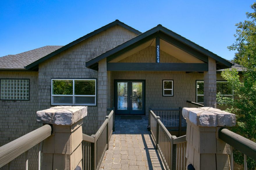 Great Westside location close to river, trails, & shopping. Beautiful sunrise easterly views and walls of windows.  Large master, work from home w/ separate office, bonus room, wine cellar, extensive decking, & private patio.
Huge garage w/ excessively tall ceilings, Sprinter Van potential. Spacious yard, and only 6 home HOA.