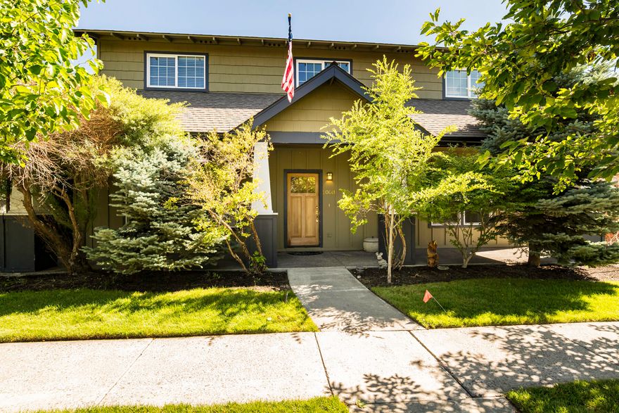 This beautiful home is located in the desirable Foxborough neighborhood just down the street from the neighborhood park. With 4 bedrooms, 3 1/2 bathrooms and a loft there is plenty of room for everyone! Primary bedroom is on the main level, has a large walk-in closet and new tile floors in the bathroom. Wood floors throughout the living room, dining room and kitchen. Upstairs you will find 3 additional large bedrooms, one with a walk-in closet, with 2 full bathrooms with tile floors and a loft. New carpet and interior paint throughout the whole house.  Water heater, gas range and garbage disposal have all been replaced within the last 9 months. Backyard has a deck, water feature and grass, fully fenced and landscaped. Close to the Old Mill, Downtown and schools.