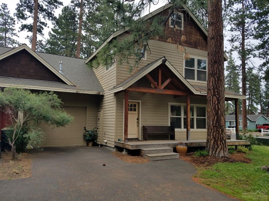 Wonderful three level townhome in Sisters. Approved as a Short Term Rental. Nice setting located close to downtown. Unique features throughout and a spacious floorplan provide ambiance and charm. Wonderful main level great room for gathering with family and friends. Or just relax near the gas fireplace while looking out the windows to this quiet, mature neighborhood. Plenty of sleeping space for guests on the 2nd floor, which includes the Master Suite, 2 guest bedrooms and a bonus room currently used as an additional bedroom. Stairs lead to a large 3rd floor finished attic for more sleeping/living space. Spend time outdoors on a lush and private rear patio. Attached single garage is used as owner's bonus space. Convenient to paved pathways, biking trails, tennis, downtown shops and restaurants.