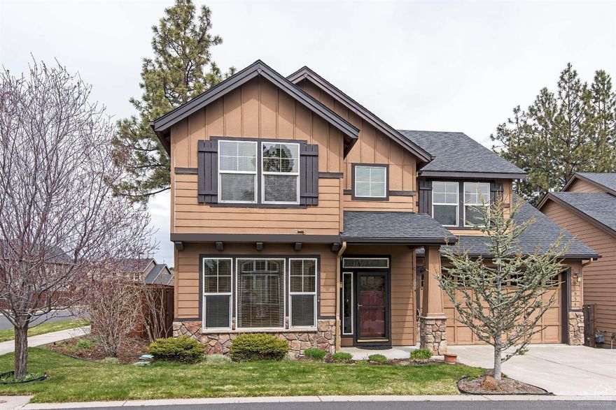 Fantastic home in River Canyon Estates! Master on main w/light filled bath. 4bed/2.5ba. Light, bright & open great room w/18 ft ceilings & gas fireplace. Full loft upstairs. A/C, wired for security. Custom tile, pull-out shelves & built-in vacuum. Custom garden shed & paver patio in beautiful private backyard. Dog run w/picket fence runs front to back. Fresh paint in & out. Professionally cleaned. Inspection and miscellaneous repairs complete. SS fridge included. Pool & Clubhouse.