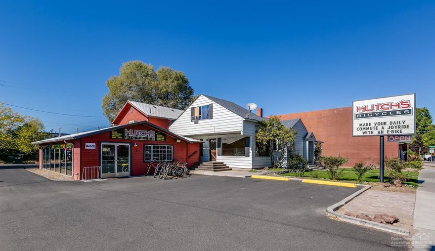 Opportunity located in downtown Redmond's Urban Renewal District on 2 City Lots. Located just north of Fred Meyer Center, the new Cascade East Transit Hub, and near the Homestead Canal Trail. Withing 1/2 mile radius from the new General Duffy Food Truck Court, opening Spring 2019, this location is ideal for investment opportunity. Both income driven properties with increased value potential.