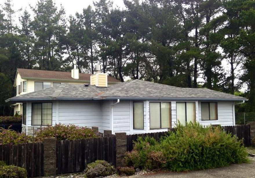 Great location! Beautiful ocean view home, close to shopping. cul-de-sac of upper end homes. Mill Beach access just behind the home. New roof & cedar lap siding. Lots of natural light with an open floor plan feel. Attached 2 car garage. Fenced deck with nice sized yard to enjoy sunsets.